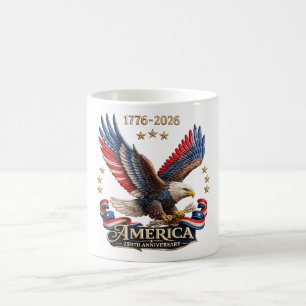 250th Anniversary America Patriotic Eagle 2026 Coffee Mug