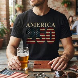 250th Anniversary American Flag T-Shirt