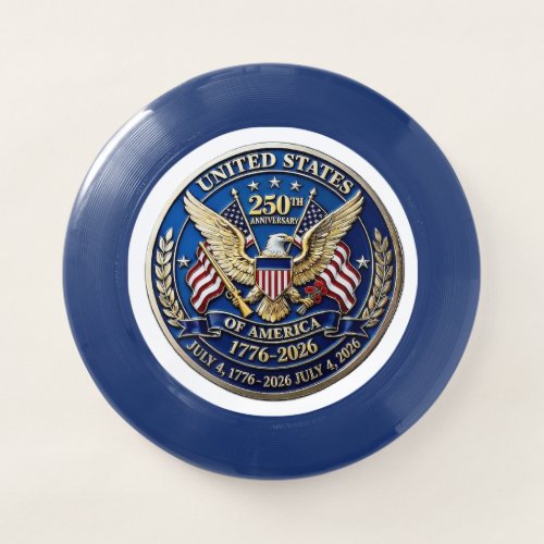 250th Anniversary Eagle & Liberty Emblem Wham-O Frisbee
