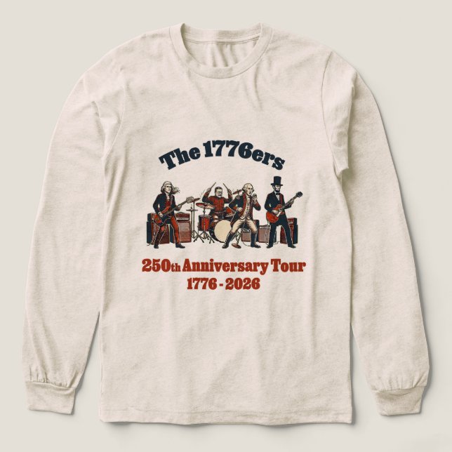 250th Anniversary – Founding Fathers Funny Gift Tri-Blend Shirt (Design Front)