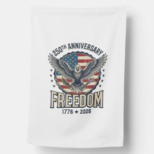 250th Anniversary Freedom Eagle Patriotic Vintage  House Flag