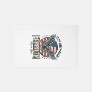 250th Anniversary Freedom Eagle Patriotic Vintage  Rug