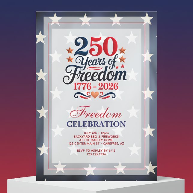 250th Anniversary Freedom Party Invitation (Creator Uploaded)