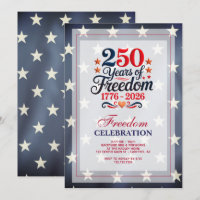 250th Anniversary Freedom Party Invitation
