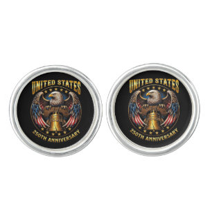 250th Anniversary Independence Day 1776 2026  Cufflinks