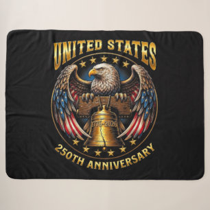 250th Anniversary Independence Day 1776 2026 Sherpa Blanket