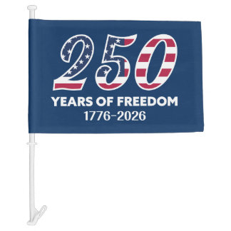 250th Anniversary of America Car Flag