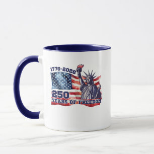 250th Anniversary of USA Flag Liberty Freedom Mug