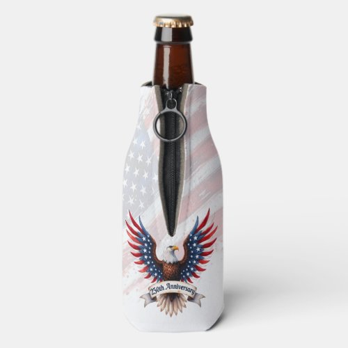 250th Anniversary Patriotic Eagle Bottle Cooler