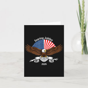 250th anniversary patriotic july 4th usa 1776-2026 card