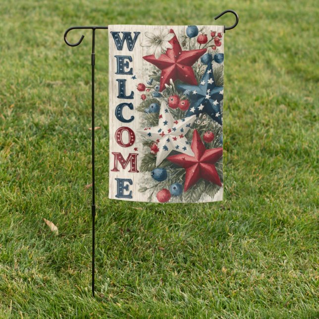 250th Anniversary Patriotic Red White & Blue Flag (In SItu)