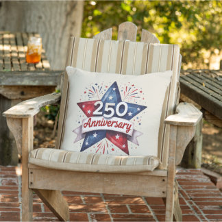 250th Anniversary Patriotic Star Pillow