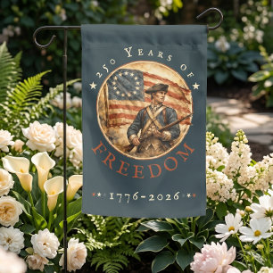 250th Anniversary Revolutionary Soldier Freedom Garden Flag
