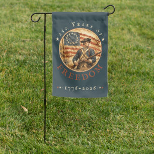 250th Anniversary Revolutionary Soldier Freedom Garden Flag