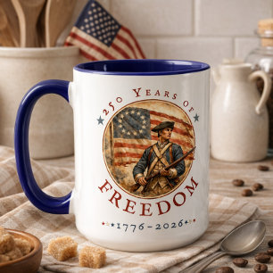 250th Anniversary Revolutionary Soldier Freedom Mug