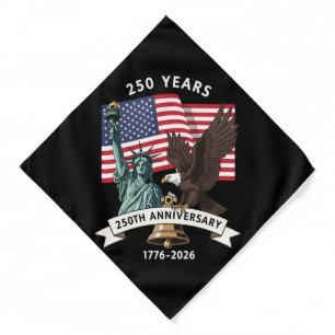 250th Anniversary Statue of Liberty Eagle Flag Bandana