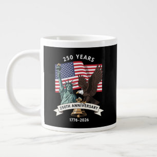 250th Anniversary Statue of Liberty Eagle Flag Giant Coffee Mug