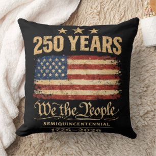 250th anniversary throw pillow