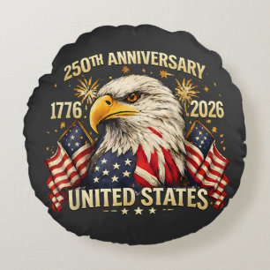 250th Anniversary United States 1776-2026 Round Pillow