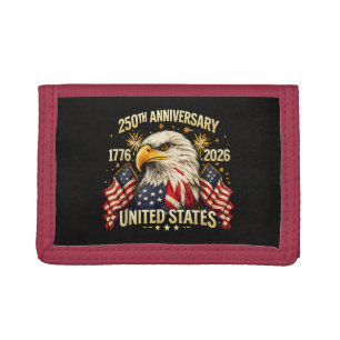 250th Anniversary United States 1776-2026 Tri-fold Wallet