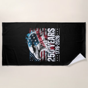 250th Anniversary United States Birthday Long Slee Beach Towel