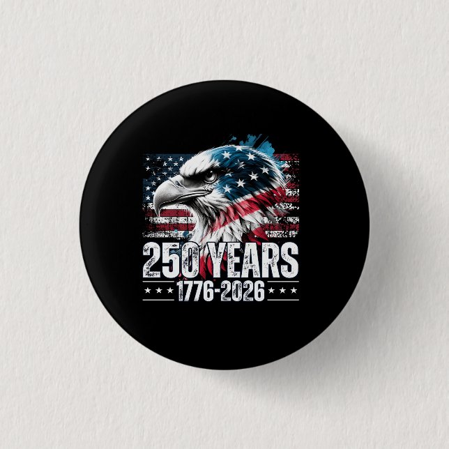 250th Anniversary United States Birthday Long Slee Button (Front)