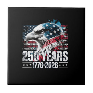 250th Anniversary United States Birthday Long Slee Ceramic Tile