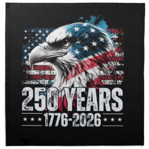 250th Anniversary United States Birthday Long Slee Cloth Napkin