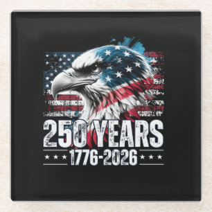 250th Anniversary United States Birthday Long Slee Glass Coaster
