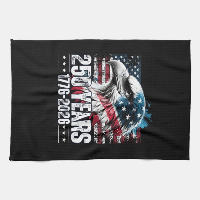 250th Anniversary United States Birthday Long Slee Kitchen Towel (Horizontal)
