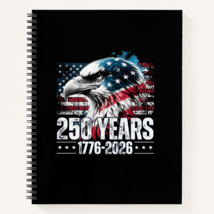 250th Anniversary United States Birthday Long Slee Notebook