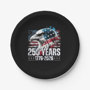 250th Anniversary United States Birthday Long Slee Paper Plates