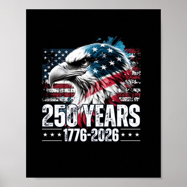 250th Anniversary United States Birthday Long Slee Poster (Front)