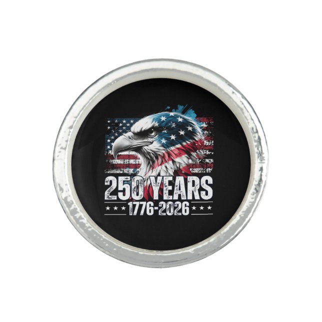 250th Anniversary United States Birthday Long Slee Ring (Front)