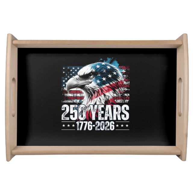 250th Anniversary United States Birthday Long Slee Serving Tray (Front)