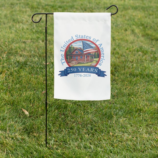 250th Anniversary United States Garden Flag (In SItu)