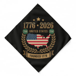 250th Anniversary United States of America 250 USA Bandana
