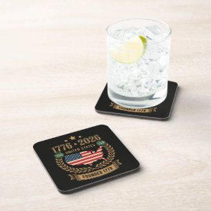 250th Anniversary United States of America 250 USA Beverage Coaster