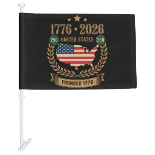250th Anniversary United States of America 250 USA Car Flag