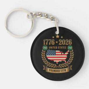 250th Anniversary United States of America 250 USA Keychain
