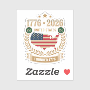 250th Anniversary United States of America 250 USA Sticker