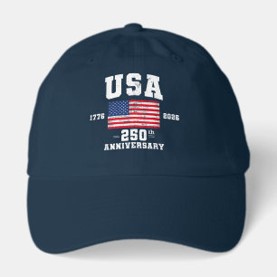 250th Anniversary US Flag Patriotic 4th of July Hat
