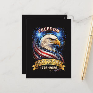 250th Anniversary USA 1776-2026 Patriotic American Holiday Postcard