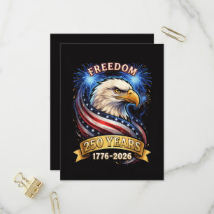 250th Anniversary USA 1776-2026 Patriotic American Invitation Postcard