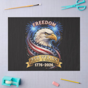 250th Anniversary USA 1776-2026 Patriotic American Tissue Paper