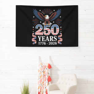 250th Anniversary USA 1776 2026 Patriotic Eagle Banner
