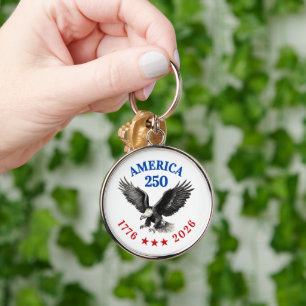 250th Anniversary USA 2026 Bald Eagle  Keychain