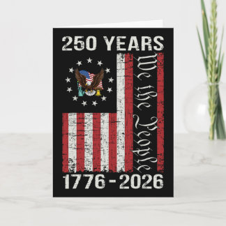 250th Anniversary Usa 250 Year America Patriotic 4 Card