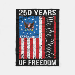 250th Anniversary Usa 250 Year America Patriotic 4 Fleece Blanket