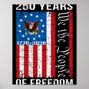 250th Anniversary Usa 250 Year America Patriotic 4 Poster